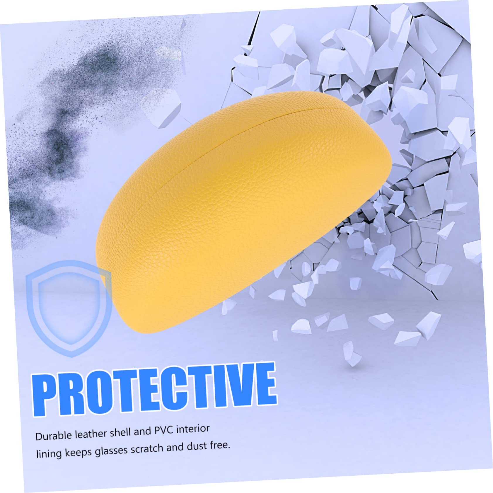 SOIMISS 4 Set Di Custodia Portatile Sunes Per Occhiali Da Sole Antigraffio E Antipolvere Chiusura A Molla Guscio in Pelle Pvc Design Alla Moda Ed Elegante 2 Pezzi * 4