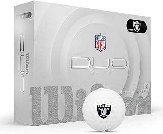 WILSON 2025 Duo Soft NFL Golf Ball - 12 Balls, White, Atlanta Falcons