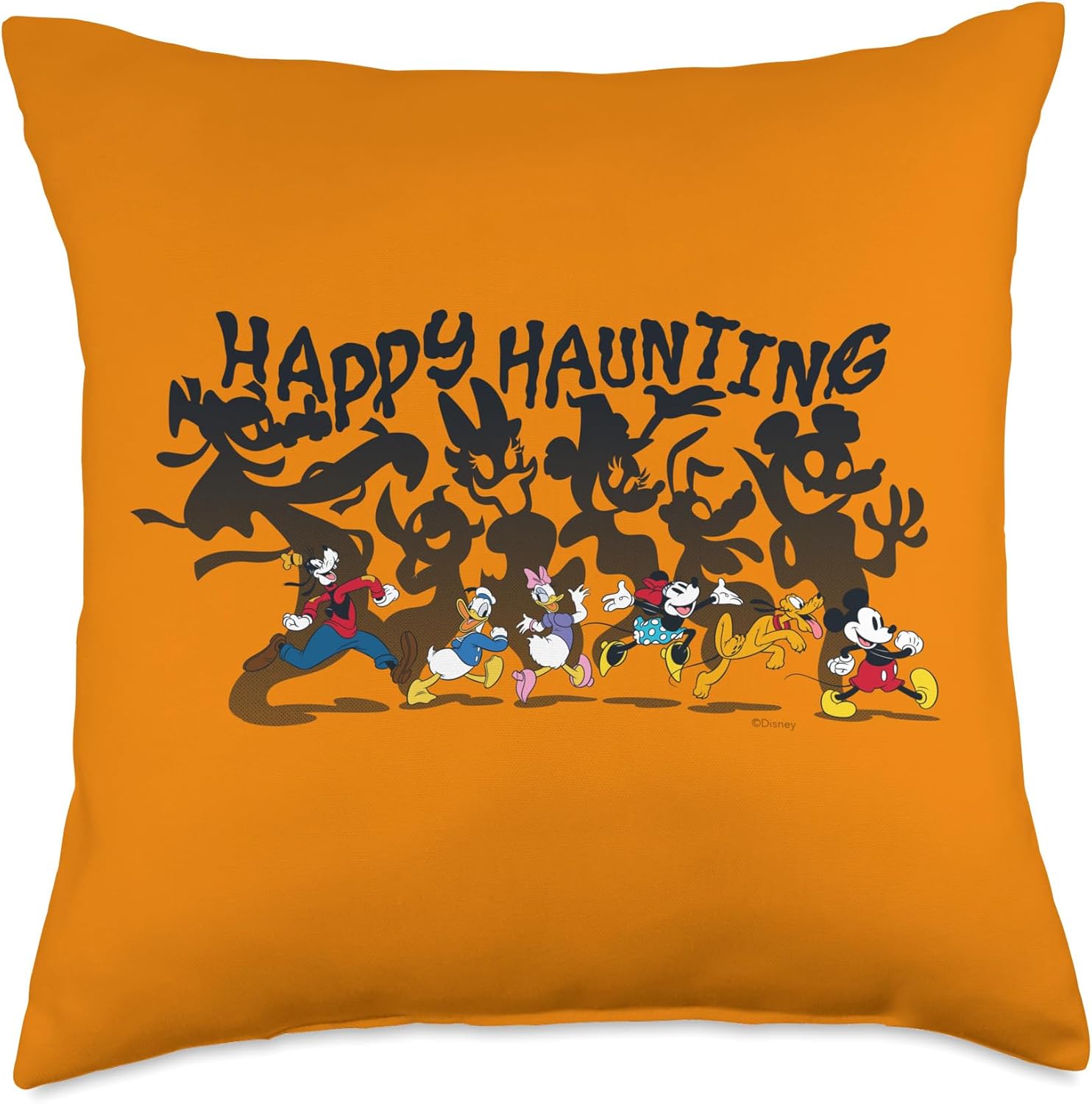 Disney Mickey and Friends Happy Haunting Halloween Throw Pillow