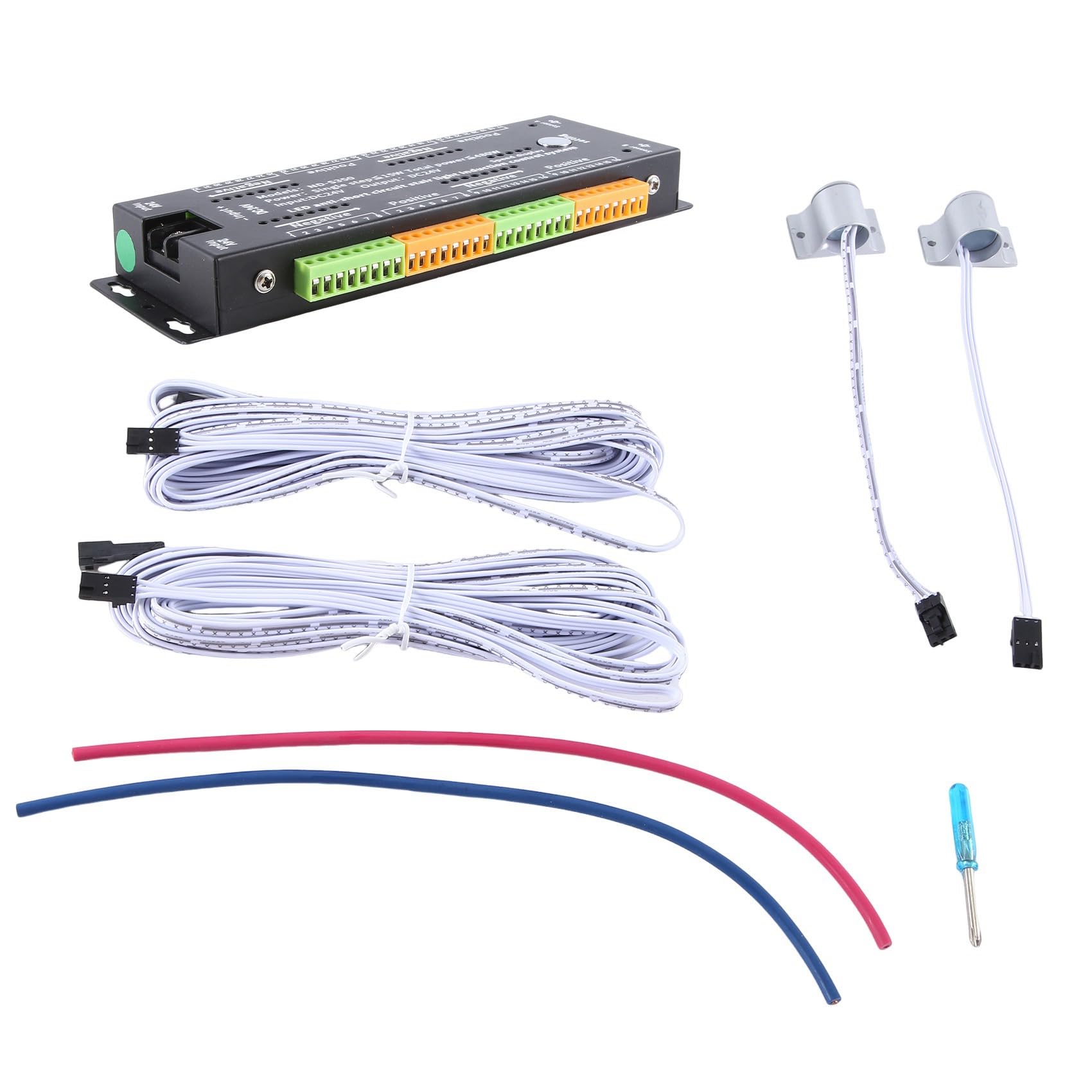 Scala LED Motion Sensor Light Controller Nero Lega di Alluminio per Indoor Motion Night Light 12V/24V
