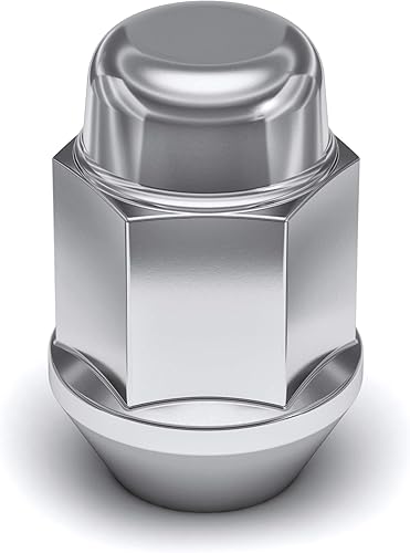 Miniatura 9 de White Knight - Tuerca en forma de bellota, cromada, M12x1.50, 20 unidades (paquete de 1)