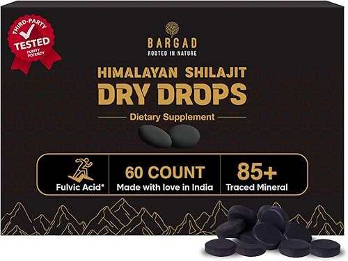 Shilajit Dry Drops  Energía natural y resistencia  Resina Shilajit del Himalaya 100% auténtica en forma seca  Apoya la vitalidad, el enfoque y la