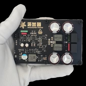 MA5332MS Class D Mono High Power Small Volume Digital Amplifier Board HiFi Audiophile Amplifier Module, Single-Ended Input 2 Pin, 200W+200W