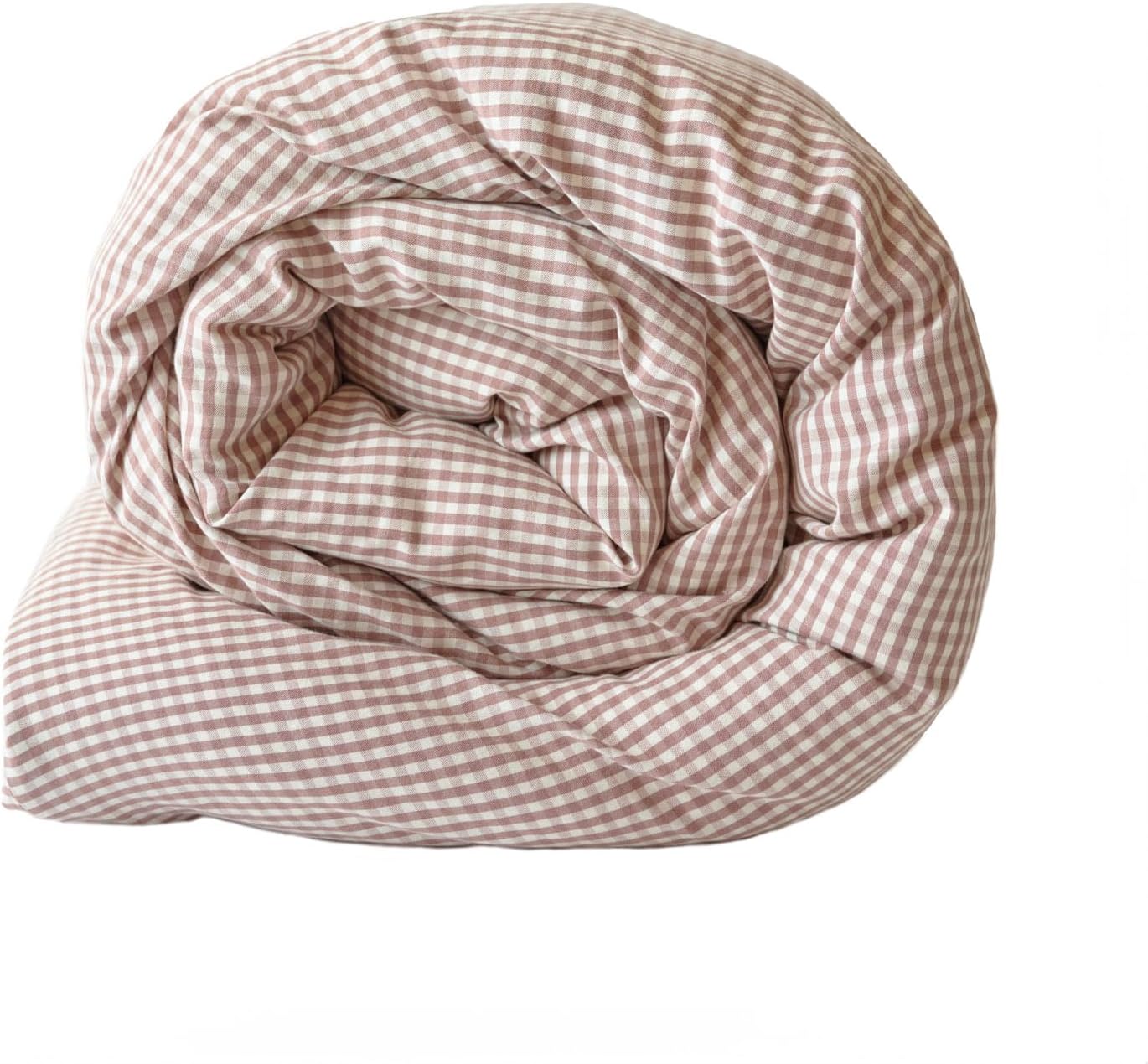 PEHR Gingham Duvet Cover, Dijon (Full) | 100% Organic Cotton & Made Extra-Soft | Stone-Washed Breathable Fabric | Lightweight Everyday Comfort | Reusable Tote Bag Included | 86" x 86" / 223 x 218 cm