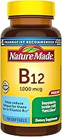 Vista 9 de Nature Made Vitamina B12 1000 mcg, suplemento dietético para apoyo al metabolismo energético, vitaminas B12 1000 mcg, 90 cápsulas blandas