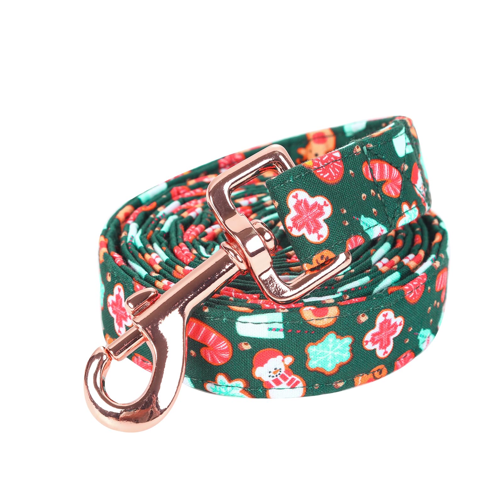 Bobo Rainbow Dog Leash, Christmas Dogs Leashs Snowman Print Heavy Duty Adjustable Dog Leash for Small Boys and Girls Dogs