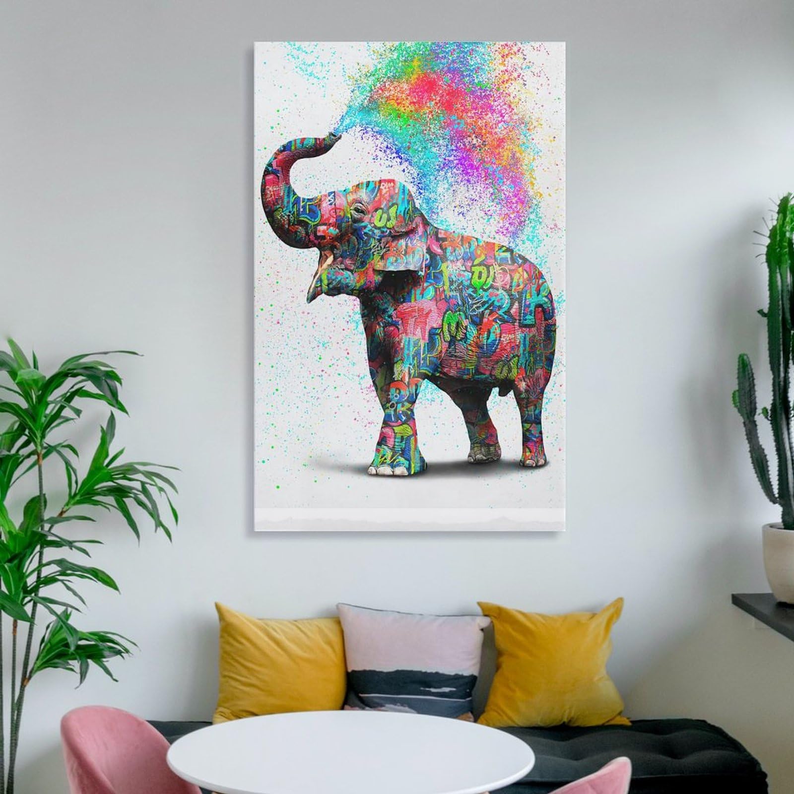 新品 キャンバス画 バンクシー 壁掛け キャンバス 絵画 アート 絵 象