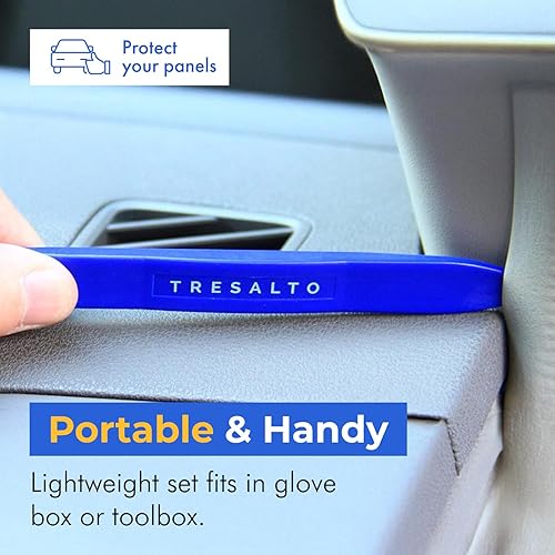 Miniatura 15 de Juego de herramientas de extracción de moldura automática – 12 piezas (kit de palanca de plástico sin arañazos) – Herramientas de automóvil de Azul