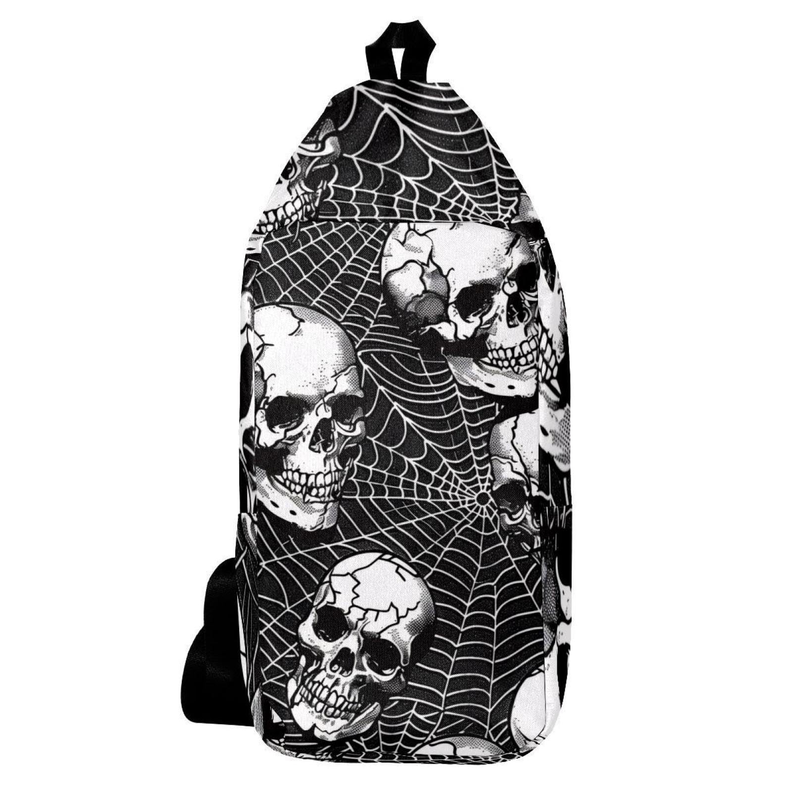 Sac à dos à bandoulière tête de mort multicolore pour libérer vos mouvements - 6