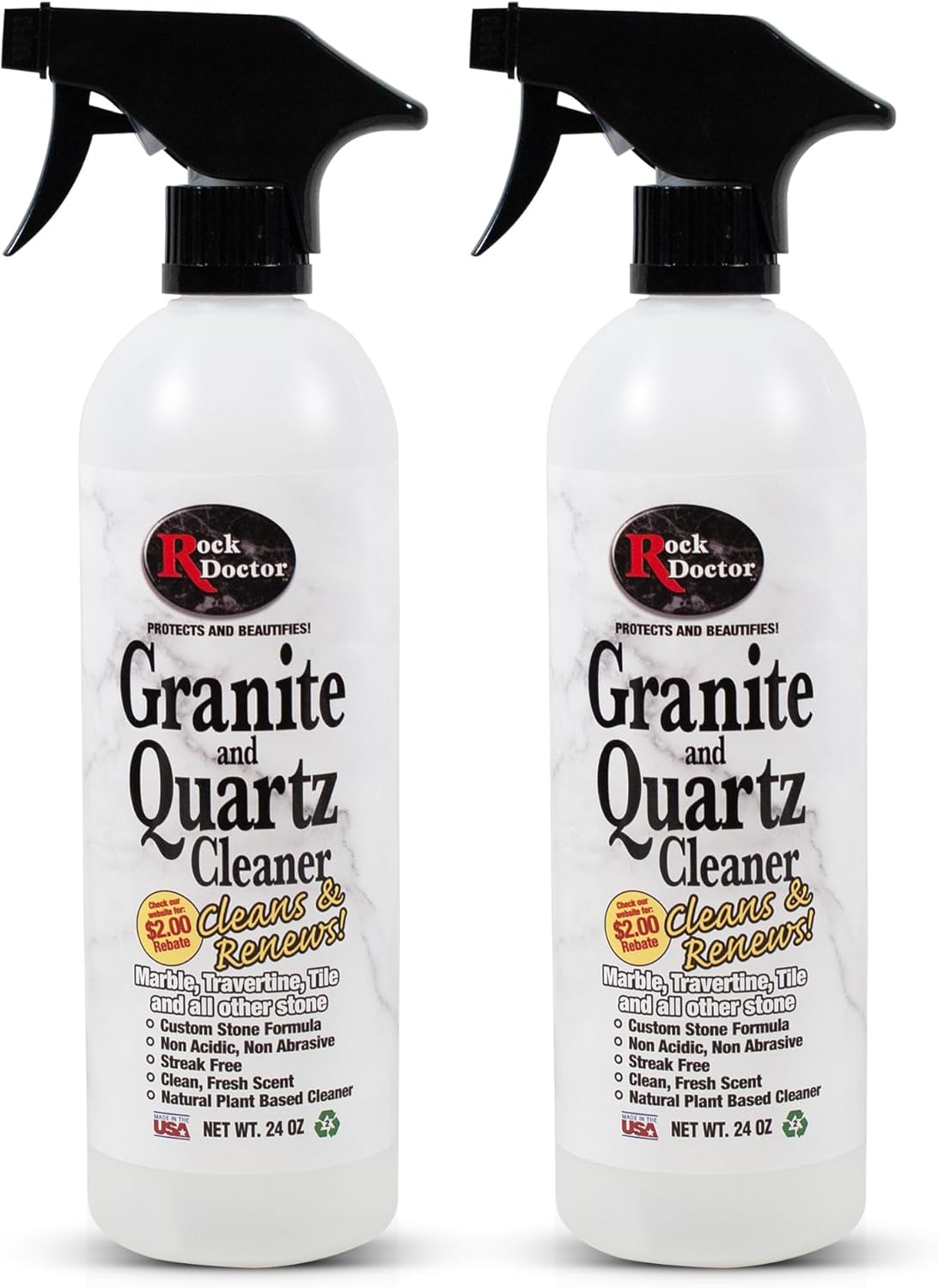 Rock Doctor Limpiador para Granito y Cuarzo Spray Pack de 2
