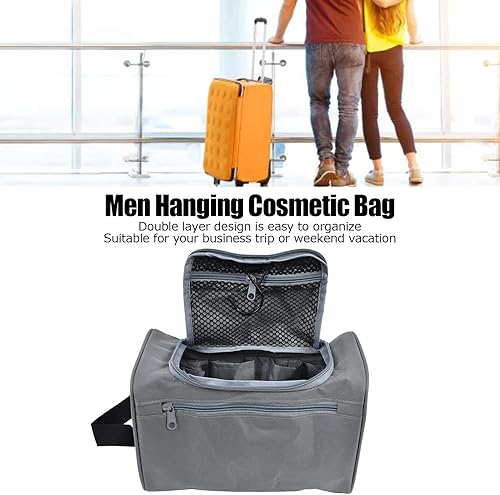 Miniatura 2 de LYBLY Neceser de viaje para hombre, bolsa de aseo para hombre, bolsa de viaje para artículos de tocador, bolsas de almacenamiento con cremallera,