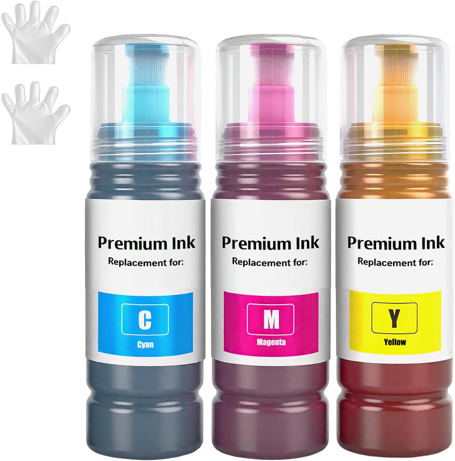 Ink Refill Bottles ET-2800 ET-4800 ET-2400 ET-2803 for Color Ink Compatible ET-2800 ET-4800 ET-2400 ET-2803 ET-2840 ET-2720 ET-4700 ET-4810 Printer 3Pack CMY