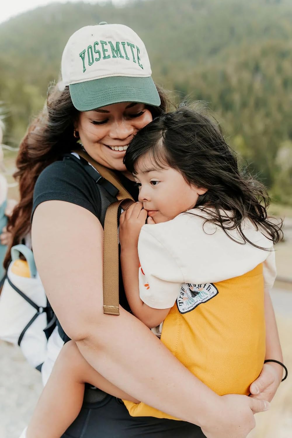 Kids Carrier | Ultra Lightweight Child Carrier for Hiking | Ultra-Compact Kids Carrier to Attach Your Hiking Backpack for Children 1+ Years, Up to 43 lbs Pounds (Yellow & Brown)