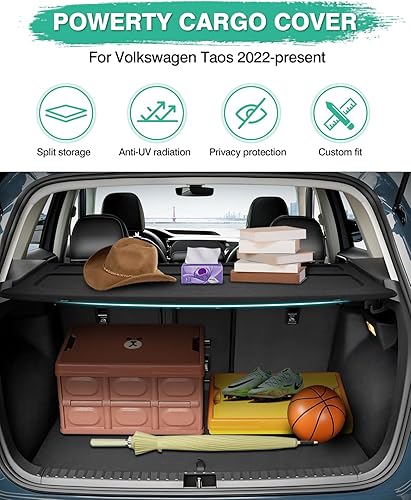 Miniatura 159 de Powerty Cubierta de Carga para Accesorios Kia Sportage 2023-2025 2026, Textura de Lona Cubierta Retráctil para Maletero Trasero de Carga de Equipaje
