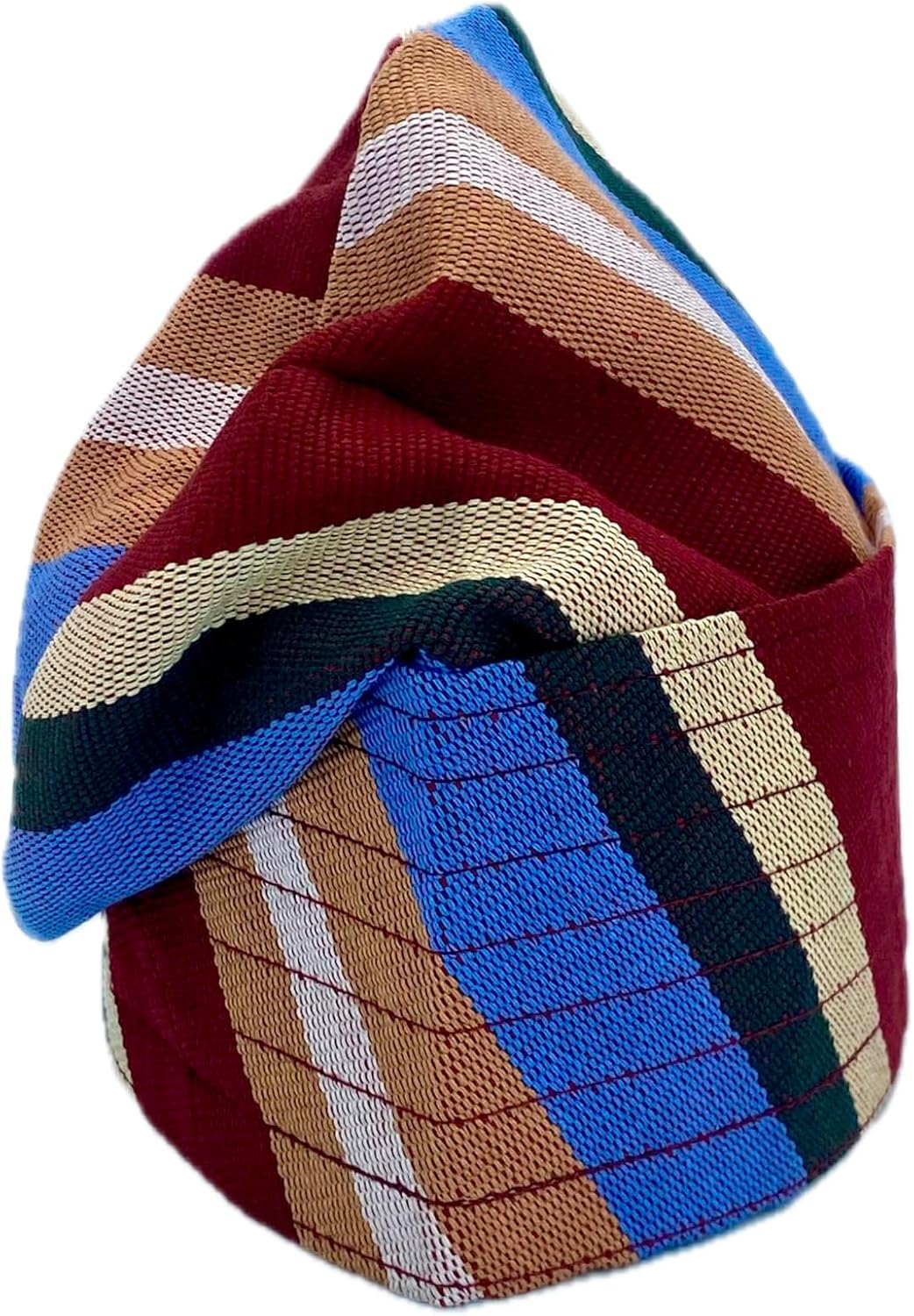 Handmade Yoruba ASO-Oke Cap for Men, Traditional Nigerian Hat for Agbada, Kaftan, Dashiki & Weddings
