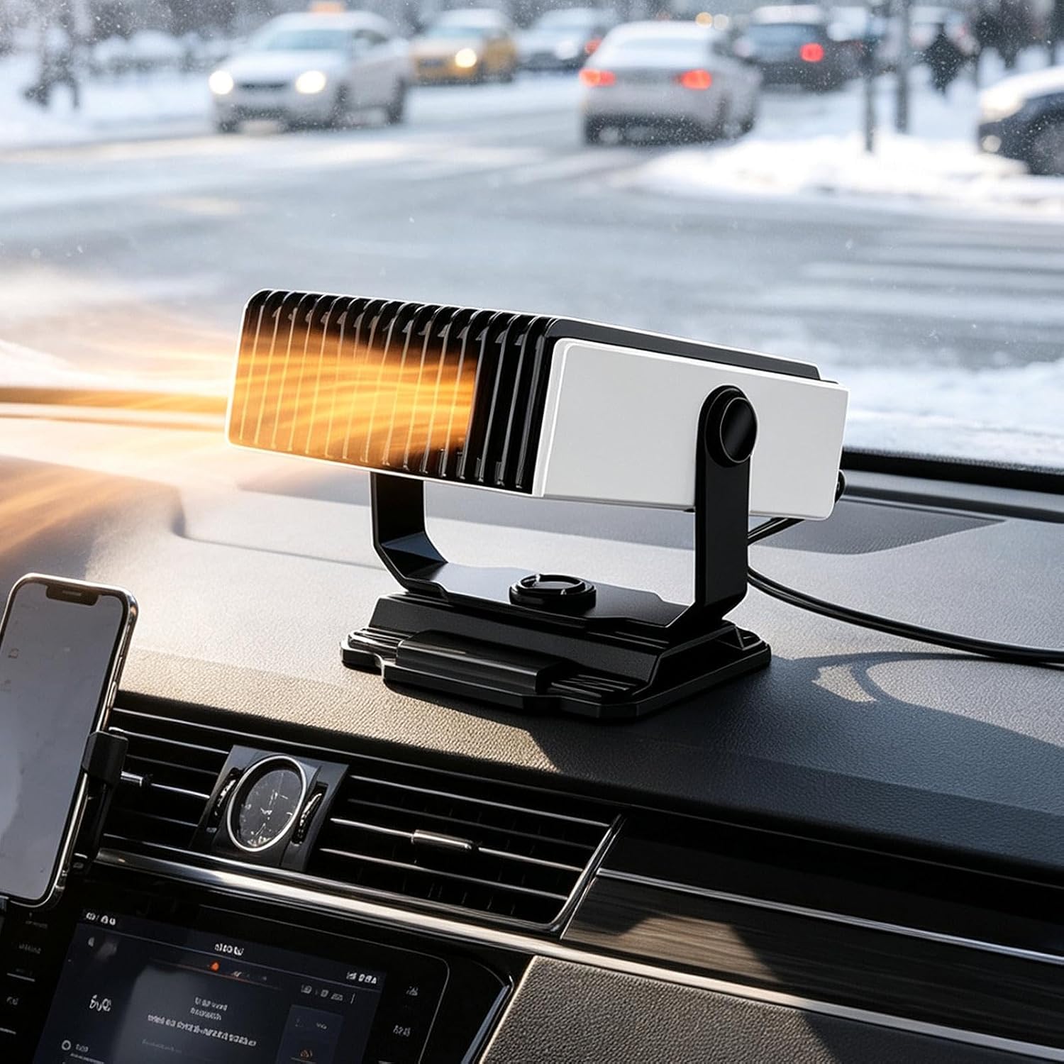Car Heater Defroster – 150W 180 Degree Rotatable Fast Heating