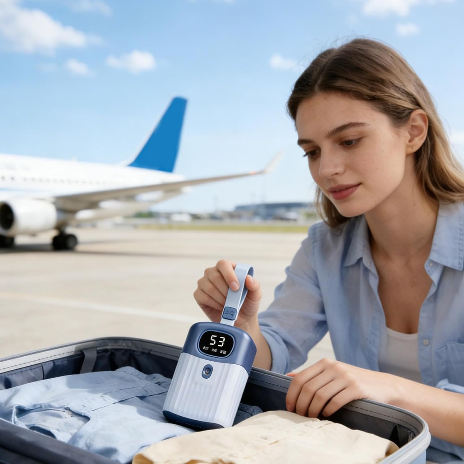 Portable Fabric Dryer - Compact Laundry Dryer Machine | 28x18cm Electric Clothes with Low Noise, Stainless Frame Drying Rack with Air Circulation Design, Garment Drying Device