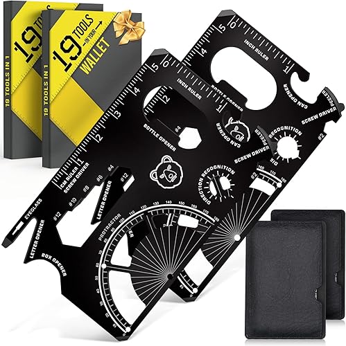 2 Pack Upgraded Pocket Multitool Cool Gadgets for Men Women, Gifts Idea for Dad Father Him Guy Husband Boyfriend Teen Adult Birthday Unique EDC