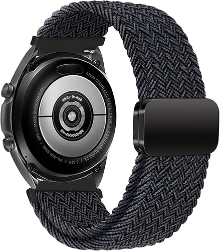 Miniatura 10 de MroTech Correa deportiva trenzada de nailon de liberación rápida de 0.866 in, compatible con Samsung Galaxy Watch 3 de 1.772 in1.811 in (2019)Gear