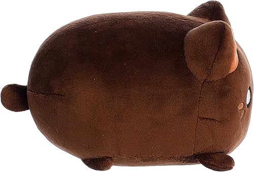 Miniatura 3 de Aurora Enchanting Tasty Peach Kona Coffee Meowchi - Animal de peluche - Diseño brillante y colorido - Peluche Showpiece - Marrón 7 pulgadas