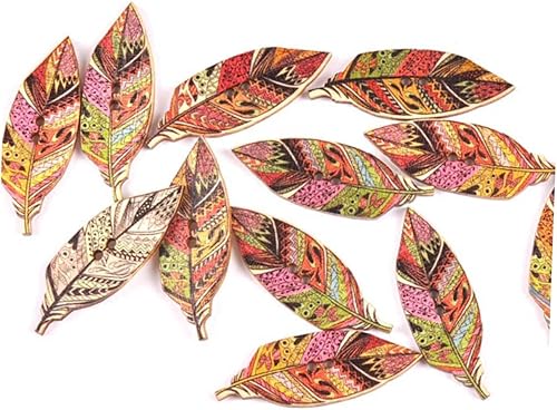 Miniatura 7 de EXCEART 300 Pcs Wooden Sewing Buttons Red Button Wooden Crafts Buttons Creative Wood Buttons Wood Button with 2 Holes Novelty Wood Buttons