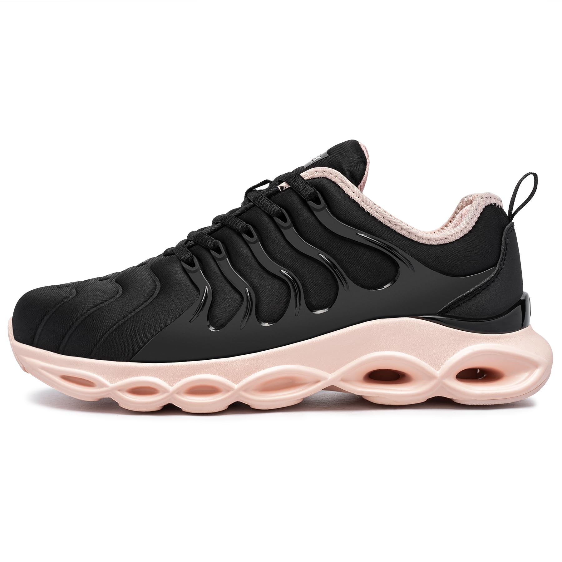 LARNMERN Chaussures de Sécurité Femme Légères Embout Acier Respirantes Basket Poudre Noire 40 EU