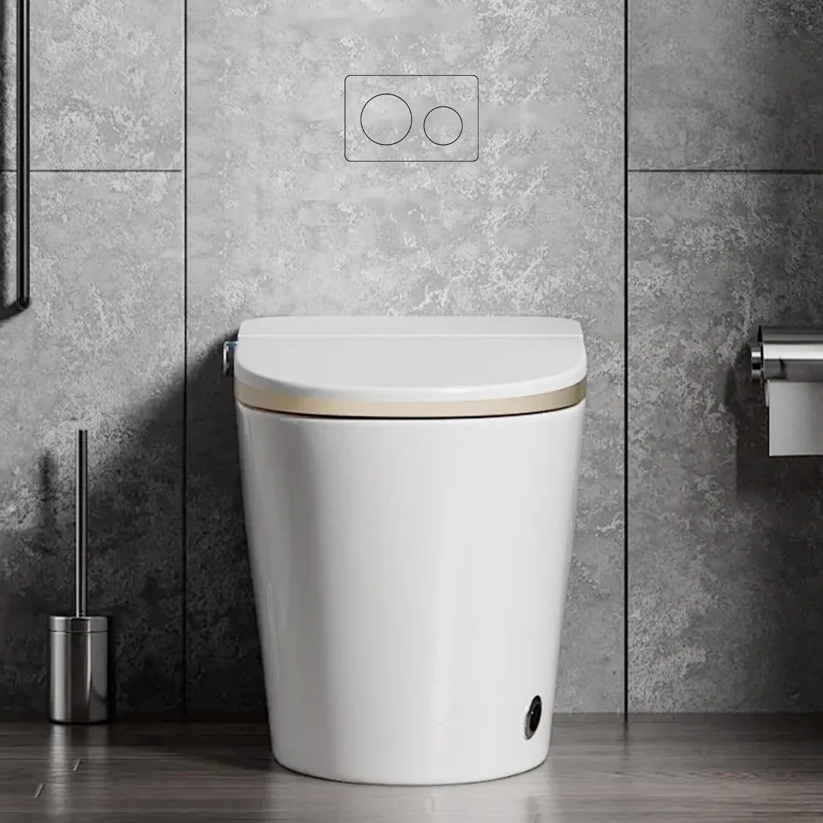 Attuatore invisibile piastrellato a spinta magnetico resistente all'umidità per Geberit Sigma-all per bagni moderni