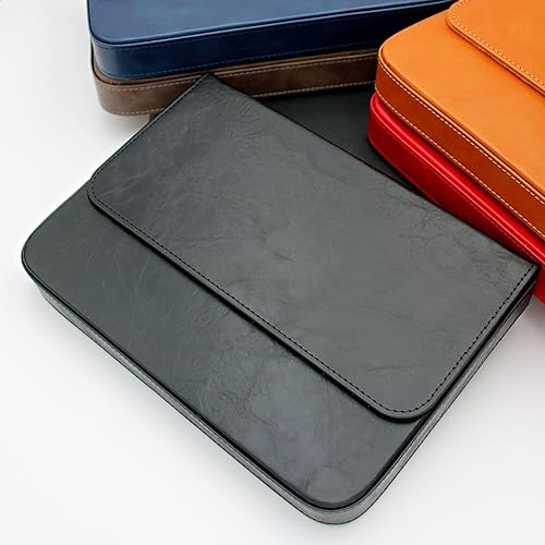 Miniatura 6 de 12Slots - Organizador de coleccionista de pluma estilográfica, hecho a mano, funda protectora para bolígrafos de cuero para personas mayores, caja