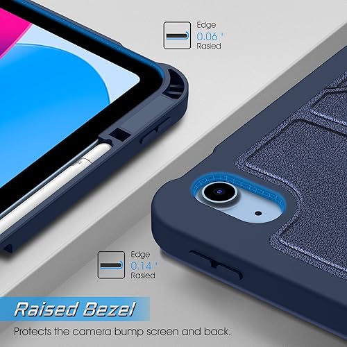 Miniatura 9 de Fintie Funda magnética con soporte para iPad de 10.9 pulgadas (versión 2022), múltiples ángulos, a prueba de golpes, funda de TPU suave con soporte