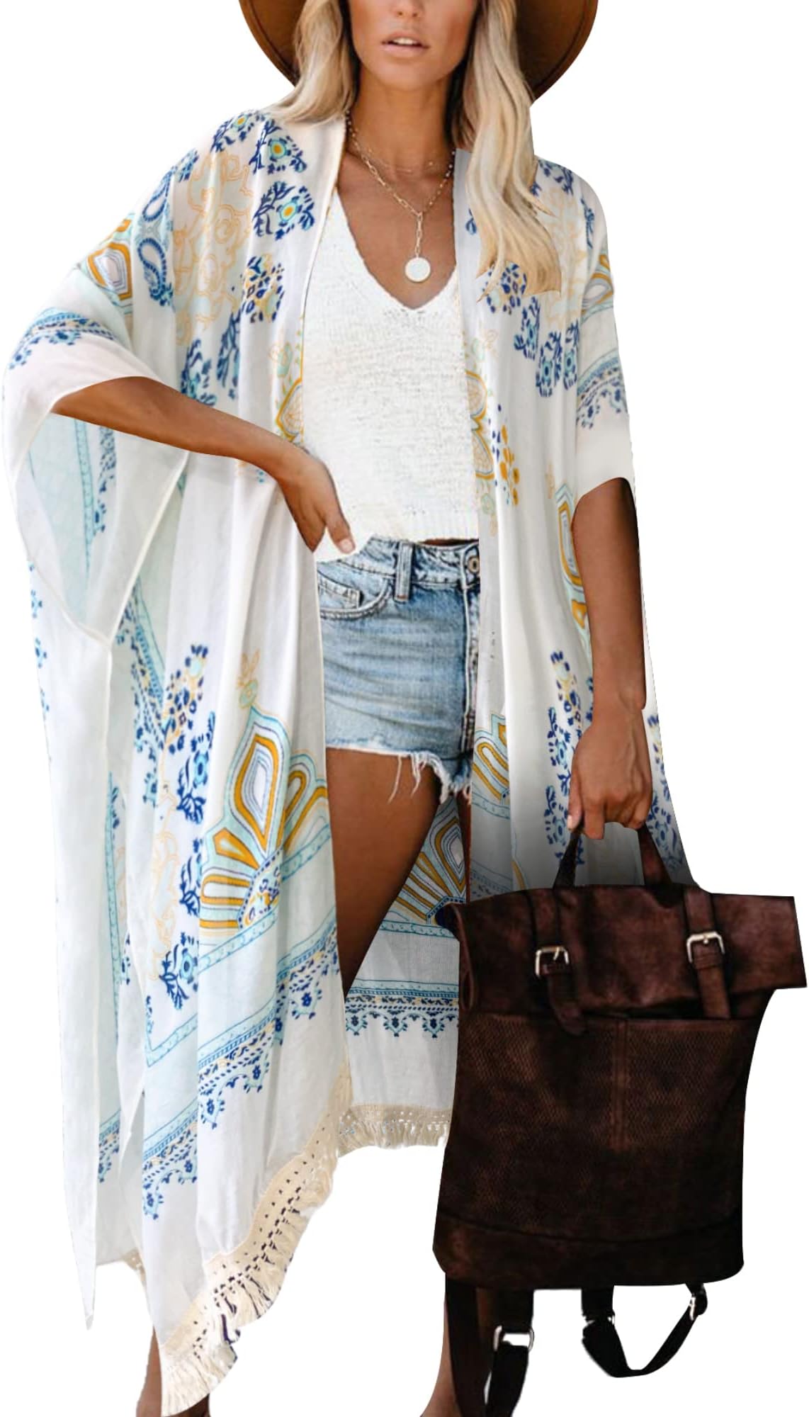 Kimonos for Women Swimsuit Coverups Beach Cover Up Swimwear Cardigan Summer