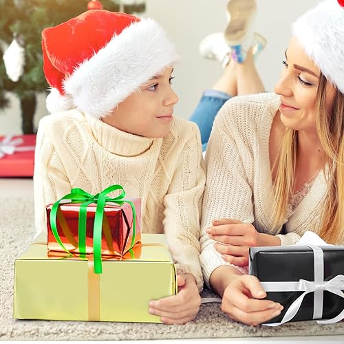 Miniatura 5 de KMER LIFE - Rollo de papel de regalo metálico 17 x 394 pulgadas - Envase de regalo premium para cumpleaños, Navidad, baby shower, San Valentín,