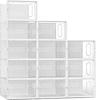 Large Shoe Storage Box with Magnetic Door