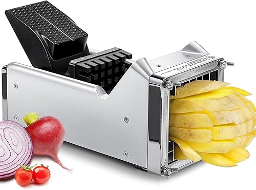 Sopito - Cortador de papas fritas de acero inoxidable para obtener papas fritas de 12 pulgada, ideal para papas, zanahorias, pepinos, uso doméstico