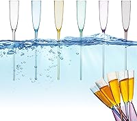 Vista 5 de Copas de champán flotantes, 6 vasos flotantes inastillables para la piscina, copas de vino de plástico al aire libre (transparente x 6 unidades)