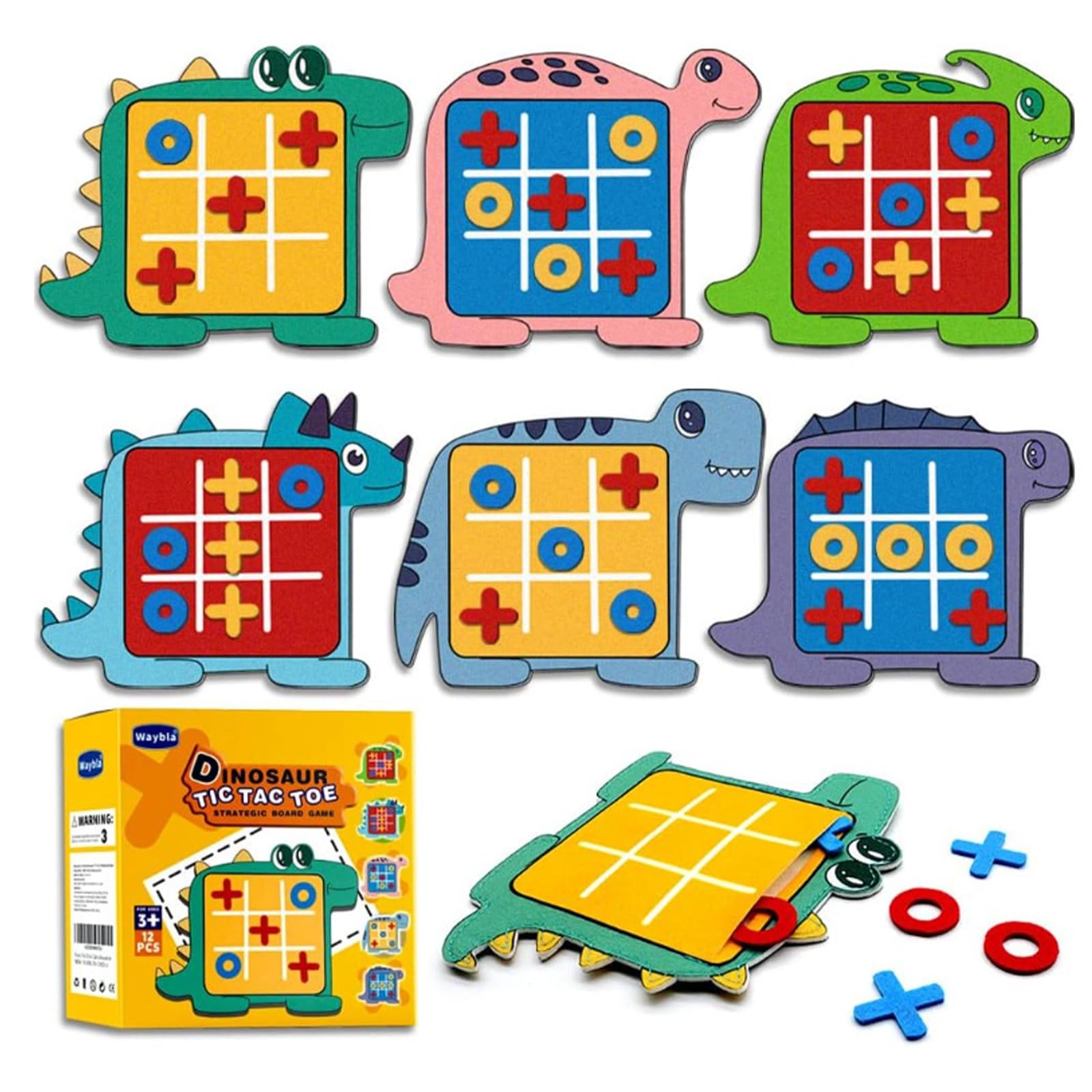 Juego de tres en raya mini, 6 unidades, regalos para fiestas de cumpleaños infantiles, Tik Tak Toe, pequeños regalos para niños, actividades para fiestas, Tictactoe Give Aways, mini juguetes.