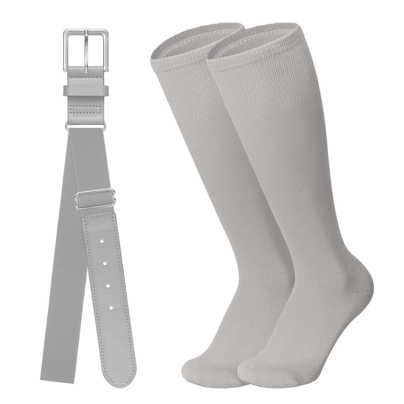 Baseball Belt and Baseball Socks Combo Set for Youth and Adult Available in 20 Colors