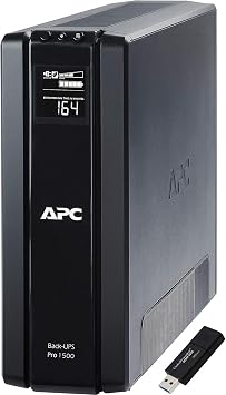 APC UPS Battery Backup Surge Protector with AVR, 1500VA, APC Back-UPS Pro BR1500G Bundle Including 16GB DataTraveler