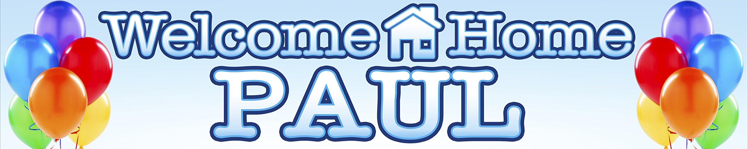 2 x Welcome Home Personalised Banners