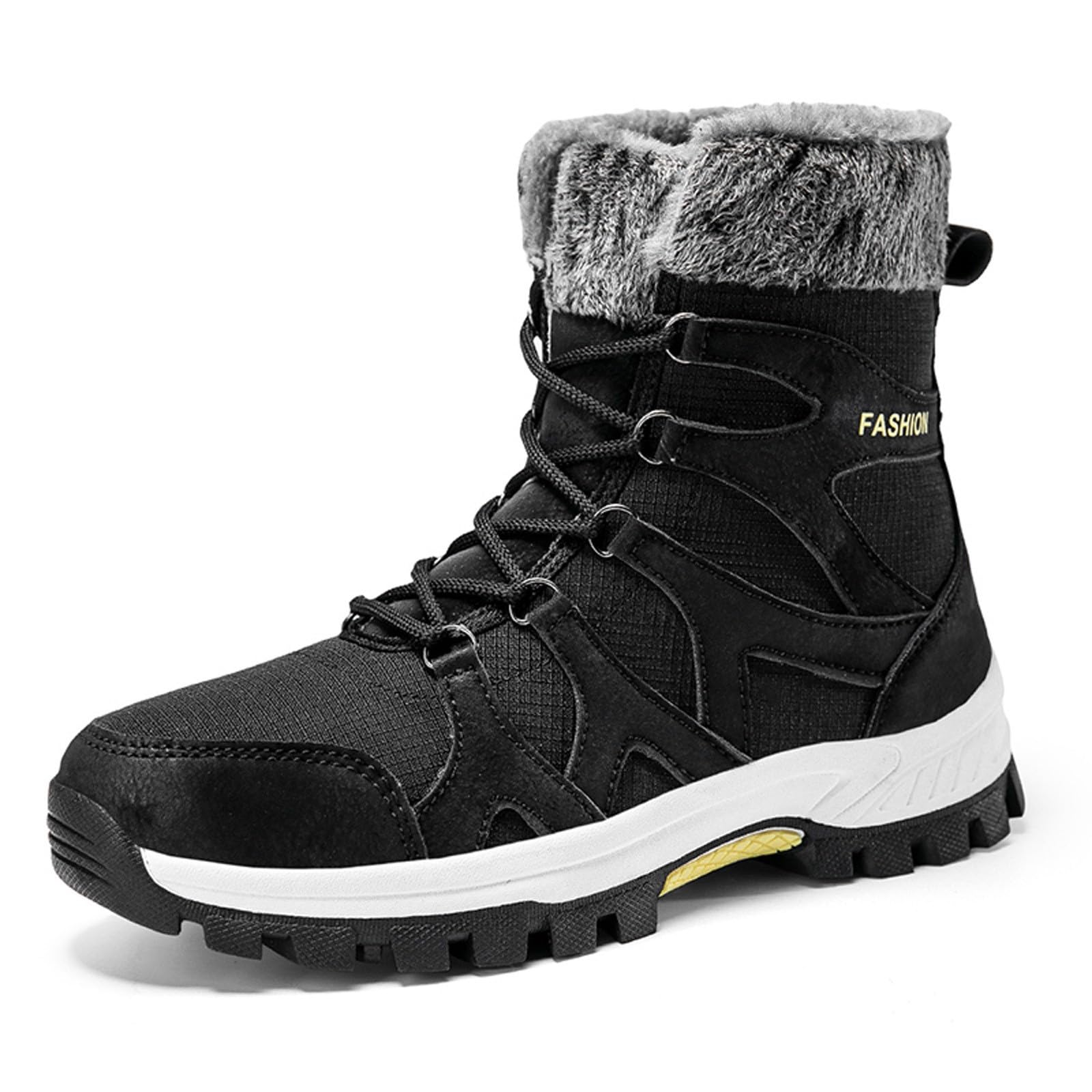 Stivali Bassi Donna Invernali 2026 Coppie Inverno più Spessi da Neve Caldi con Lacci per Uomini e Donne Polpacci Grossi Scarpe Uomo Stivaletti