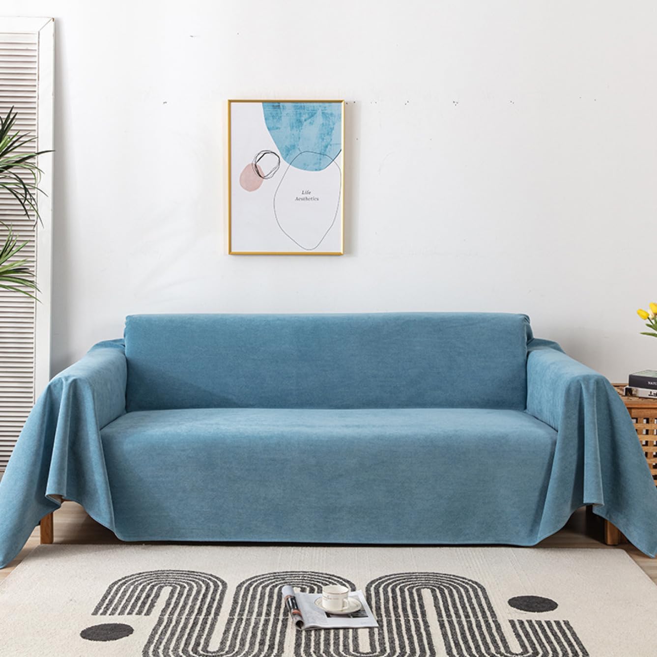 NON TOKYO プリントリブワイドパンツ マウンテン 山岳柄 NON TOKYO