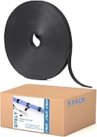 Vista 9 de Rollo de gancho y bucle de 1/2 pulgadas x 100 pies Tiras de doble cara, correas autoadhesivas Sujetadores reutilizables multiusos para el hogar