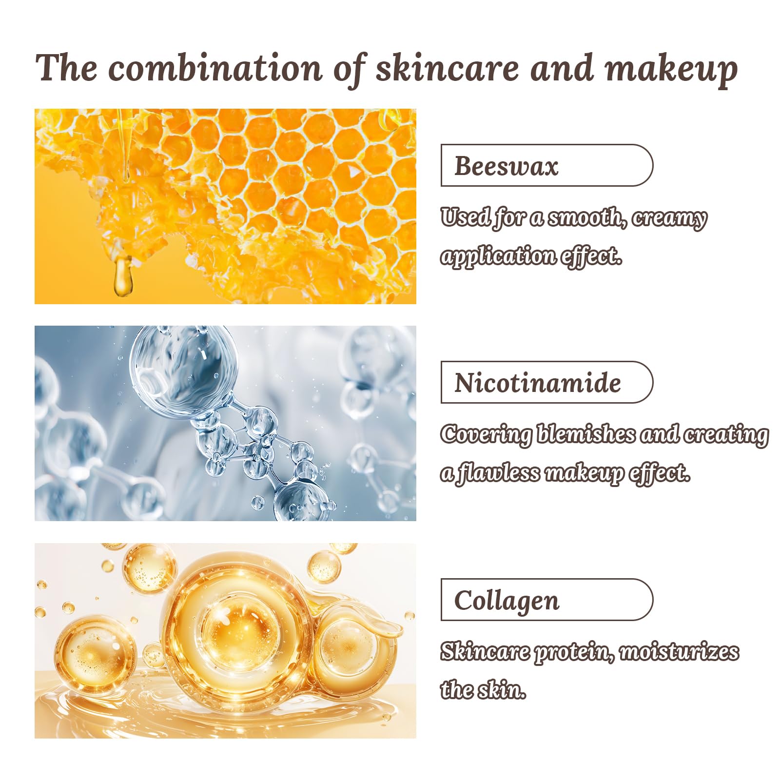 Clarea Paris,Clarea Fond De Teint 2-En-1 Avec Pinceau Intégré,Fond De Teint Clarea 2 En 1,Imperméabilisation Durable, Convient À Tous Les Types De Peau (Naturel) - 4