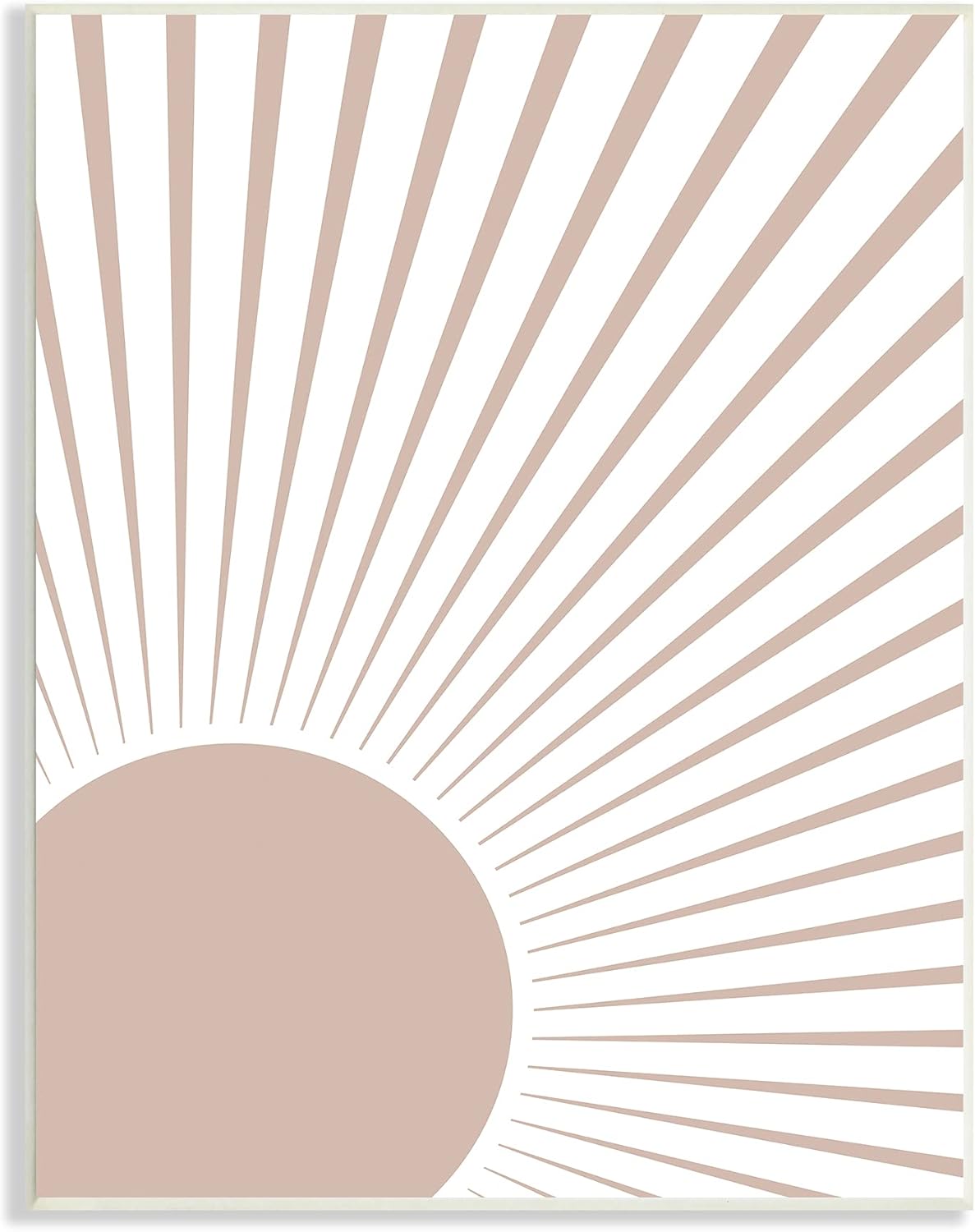 Stupell Industries Rising Sun Light Ray Pop Neutral Geometric Horizon