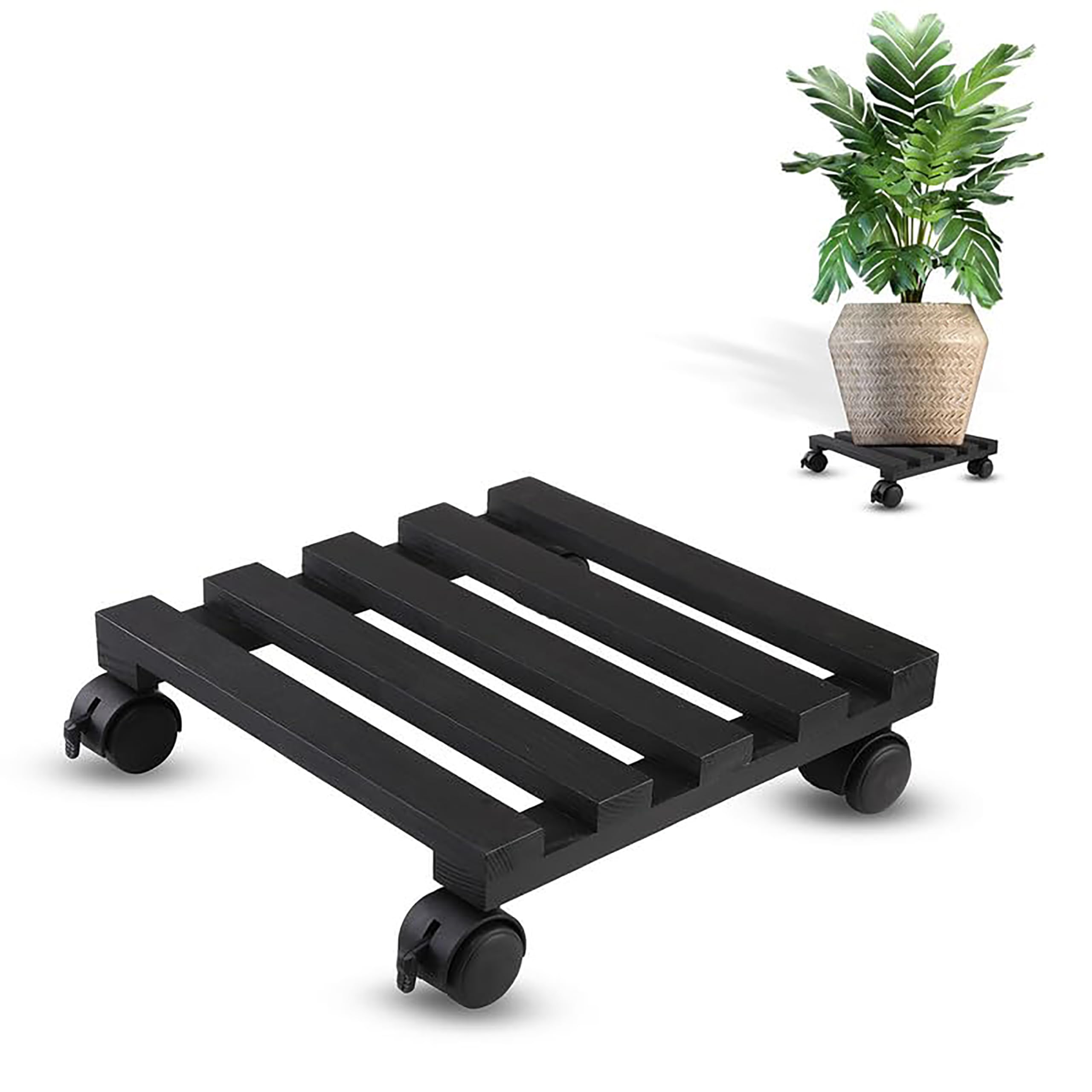 Sharpex Pack of 1 Metal Caddy Iron Dolly with Pre-installed Wheels