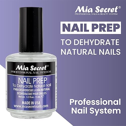 Miniatura 3 de Mia Secret Deshidratador profesional de preparación de uñas natural sin ácidos 05fl oz deshidratador de unión mejorado para polvo acrílico y esmalte