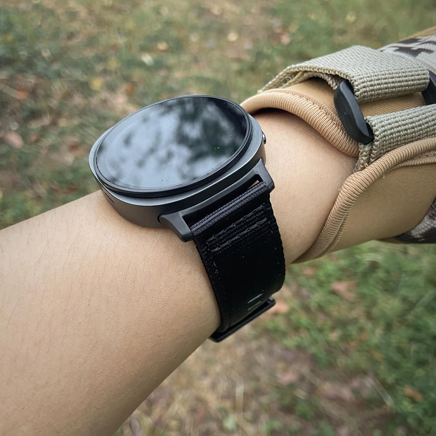 SMITHA Premium Glossy Nylon Watch Band Compatible with Samsung Galaxy Watch 8 & 8 Classic, Watch Ultra 2/1 (47mm), Military Style Strap for 40/44/46mm((2024/2025)) - Durable & Comfortable