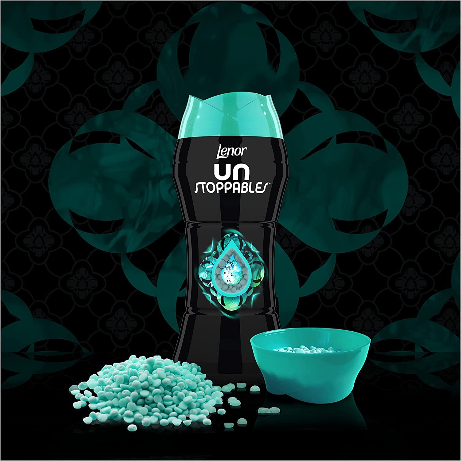 LENOR, Unstoppable Perlas de Perfume para la Ropa, 90 Lavados, Fragrancia Lavish, 6 x 210 gr