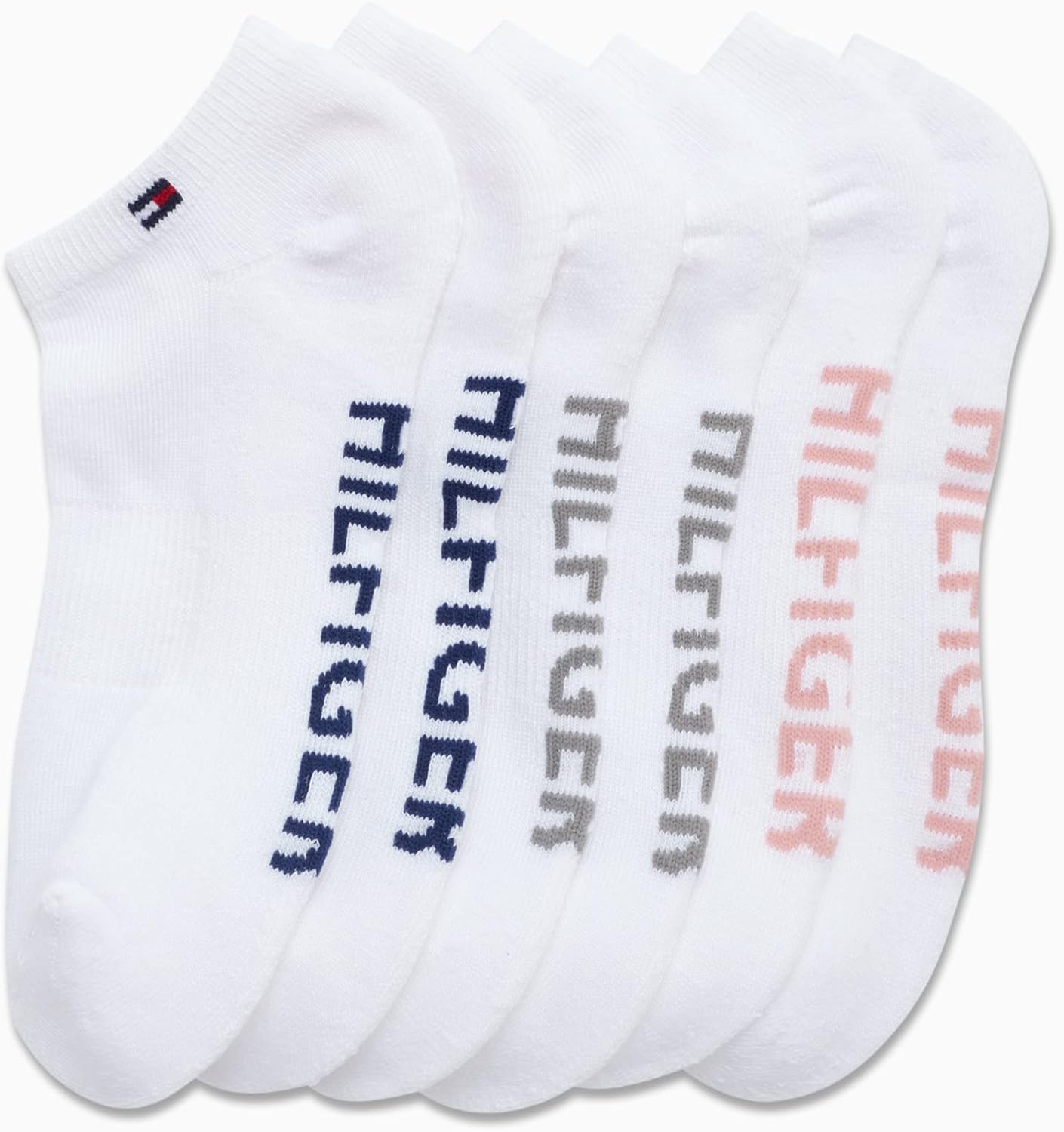 Tommy Hilfiger Womens No Show Socks - 6 Pack Cotton Blend Cushioned Low Cut Socks for Women for Sneakers and Loafers - Image 4