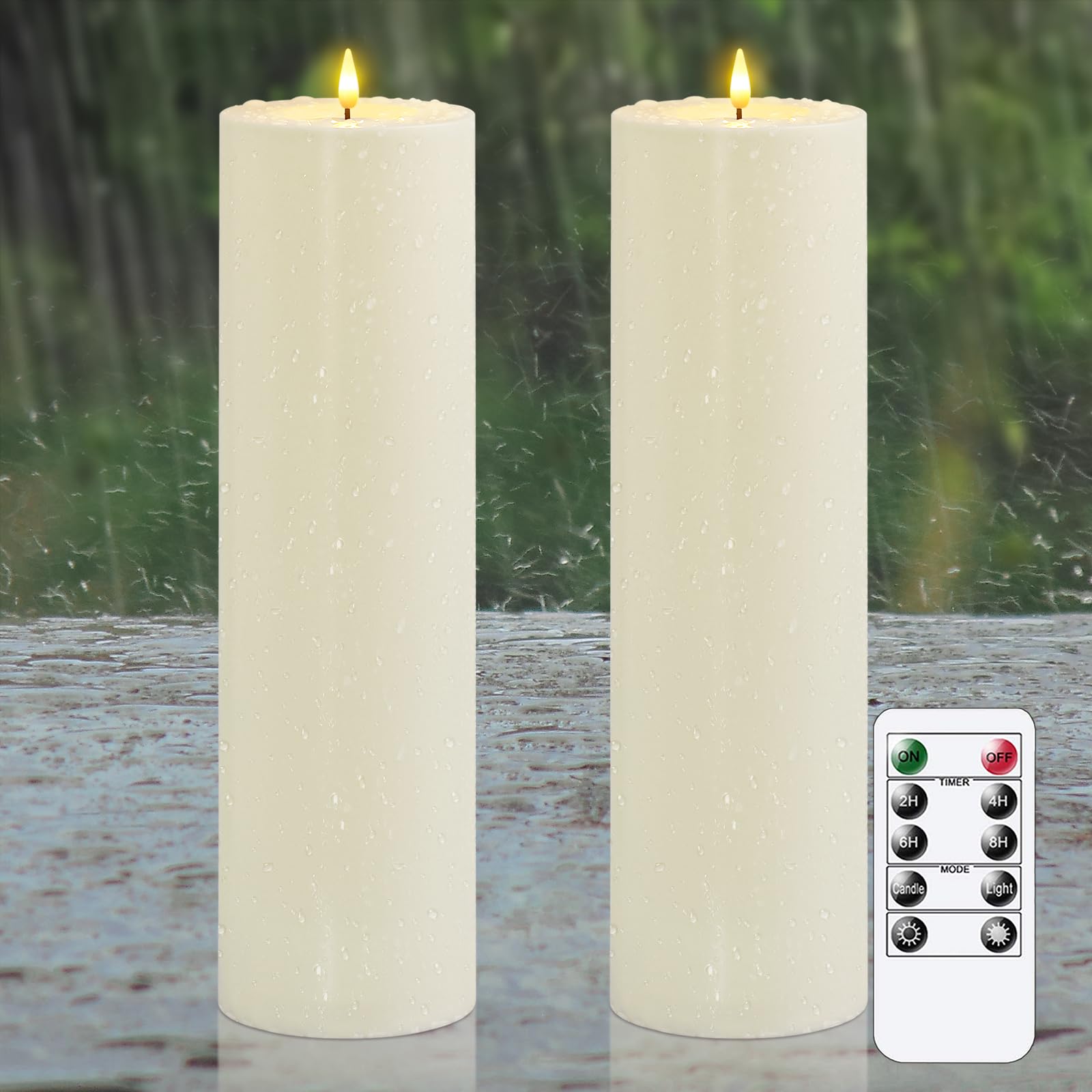 Bougies sans flamme vacillantes pour votre jardin et terrasse
