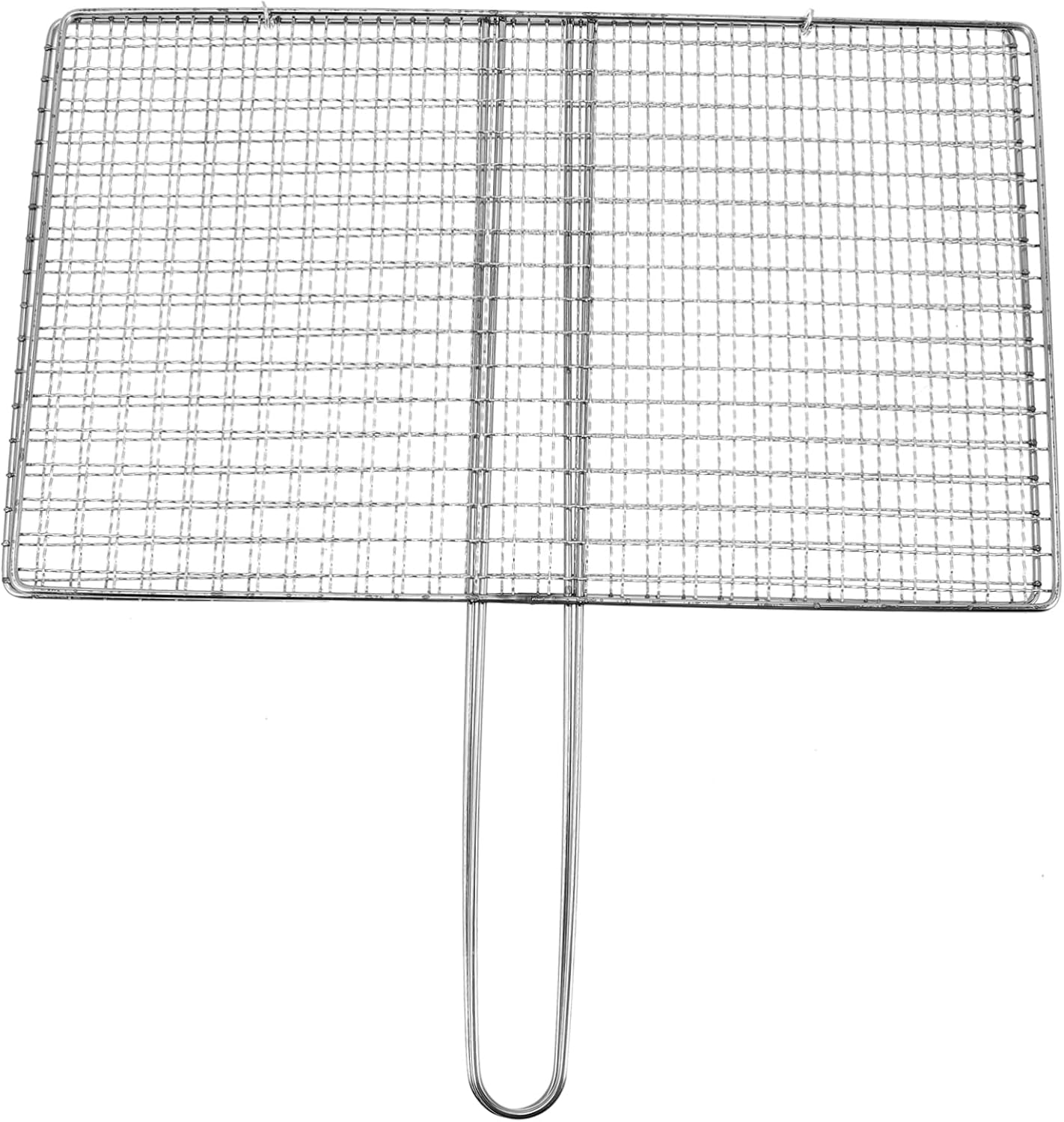 Stainless Steel Fish Grill Basket Portable BBQ Grilling Rack for Outdoor Cooking Adjustable Vegetable Clip for Grilling Fish Meat and Vegetables Rustproof Design